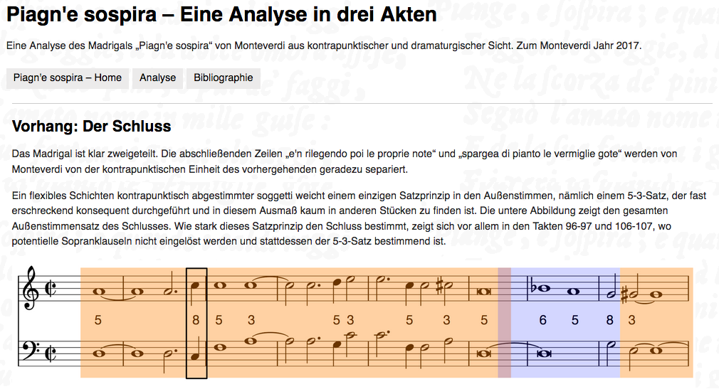 Screenshot Webseite Piagn'e sospira